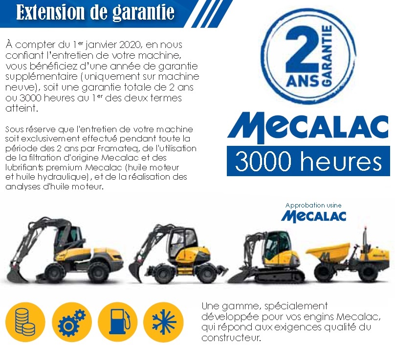 Extension de garantie Mecalac